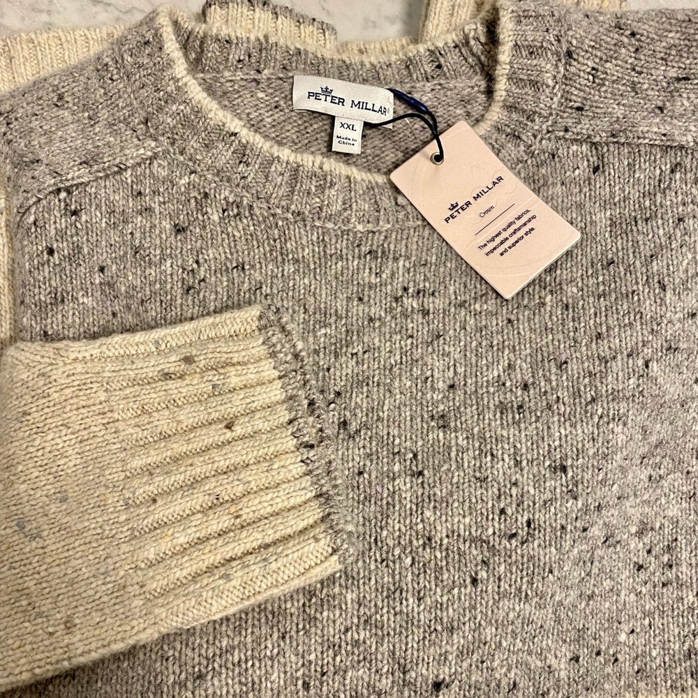 Peter Millar XXL Color Block Crewneck NWT - Picture 15 of 15